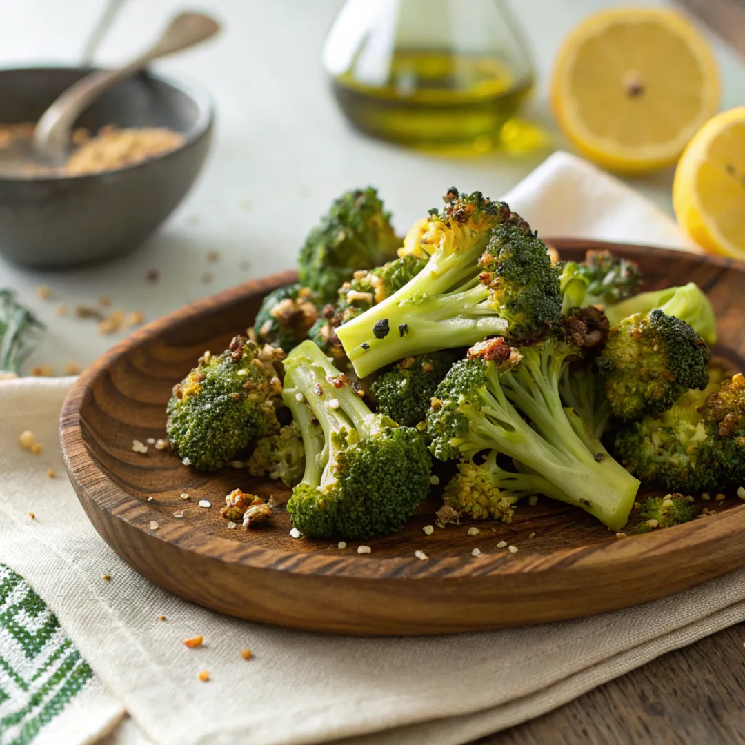  What to Serve with Chicken Cordon Bleu: Roasted garlic broccoli – a perfect side for Chicken Cordon Bleu