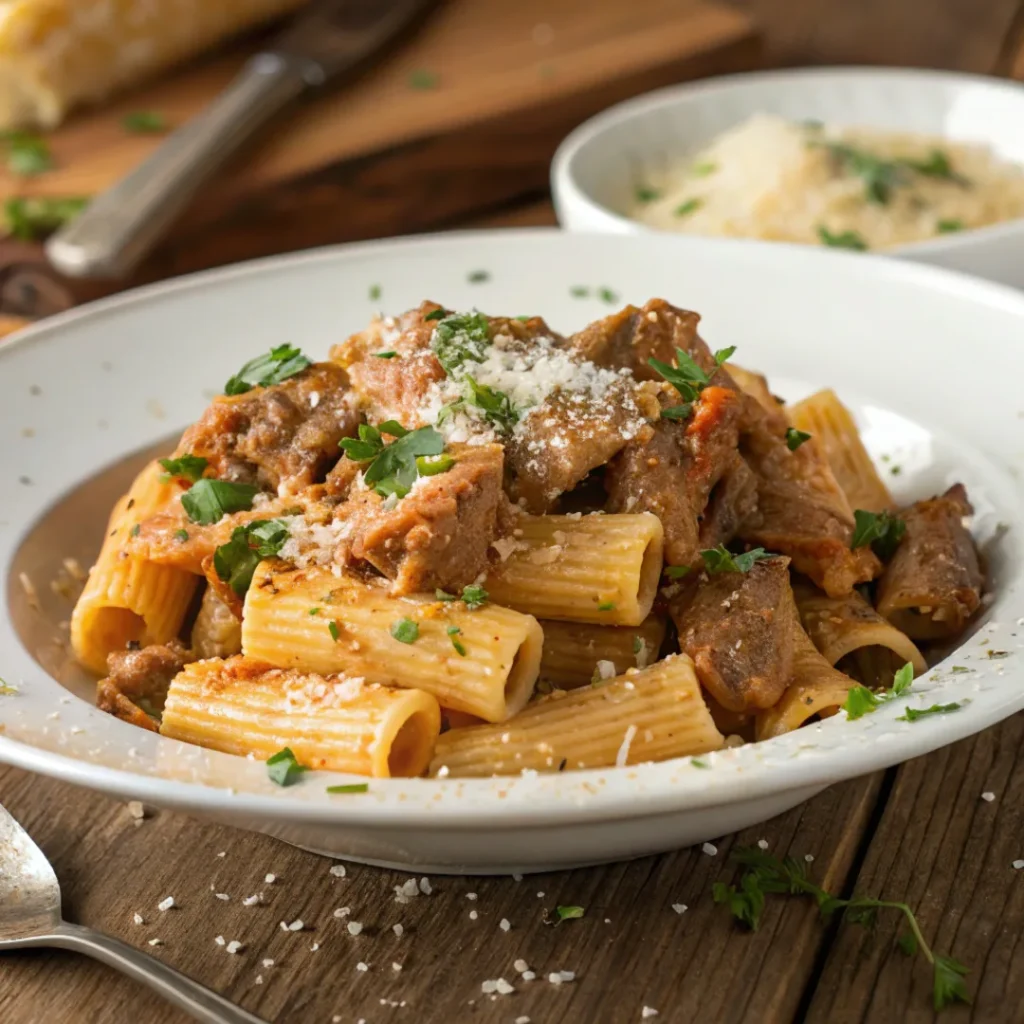 Rigatoni alla Grassa Recipe – A Rich & Creamy Italian Pasta Dish