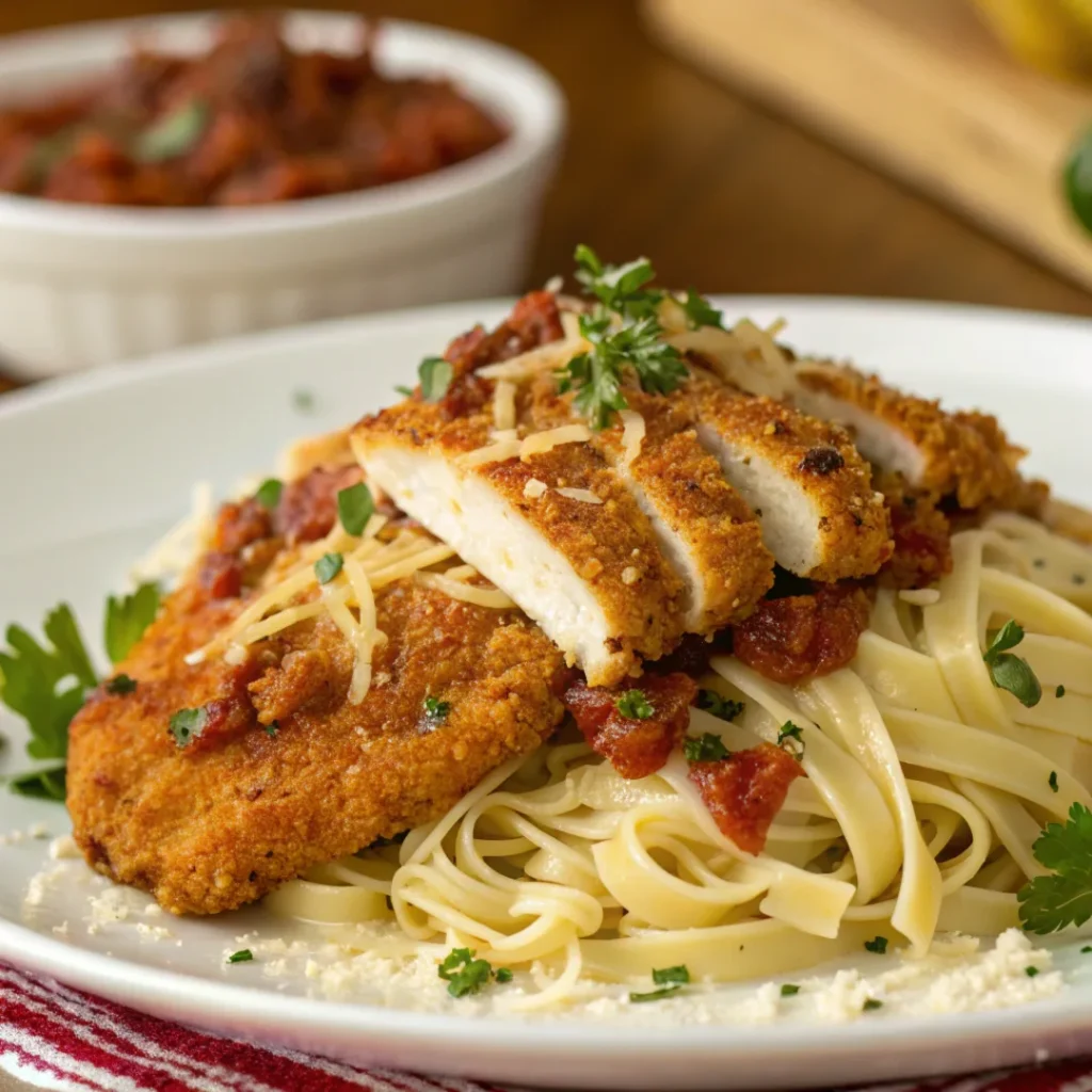 Louisiana Chicken Pasta with creamy Cajun sauce