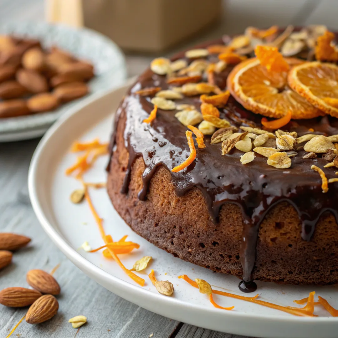 Prolific Oven Chocolate Orange Almond Cake with Chocolate Glaze