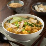 Sizzling Rice Soup with Crispy Golden Rice and Vegetables