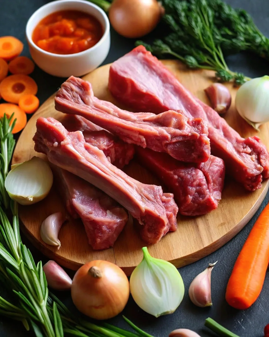 Homemade chicken stock with carrots, celery, and herbs for golden demi-glace.